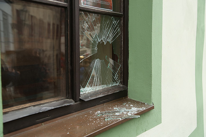 A2B Glass are able to board up broken windows while they are being repaired in Huyton.